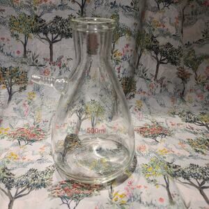 500ml Glass Buchner Filter Suction Flask,Lab Borosilicate Bottle,Heavy Wall